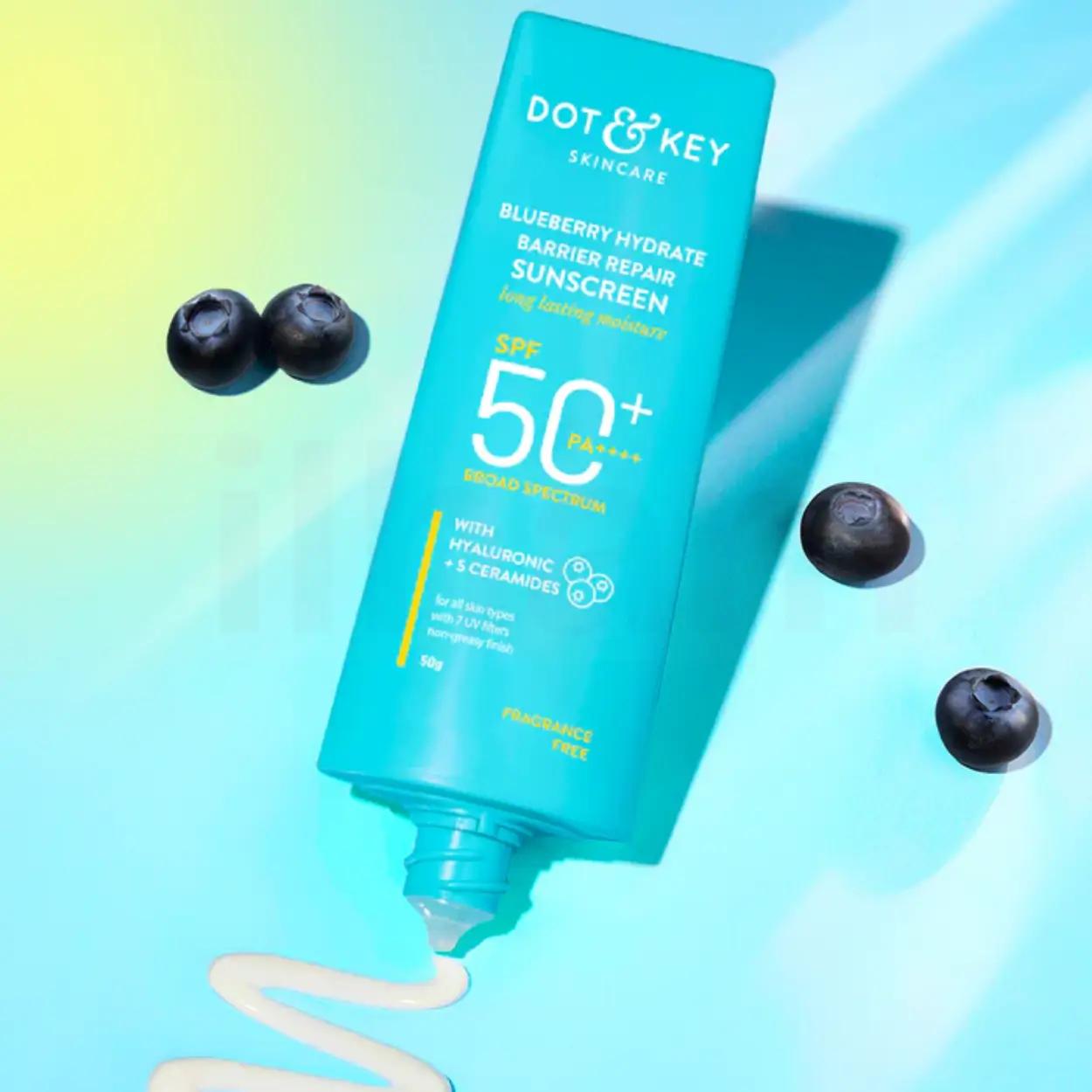 Dot & Key Blueberry Hydrate Barrier Repair Sunscreen SPF 50+ PA++++ 80g
