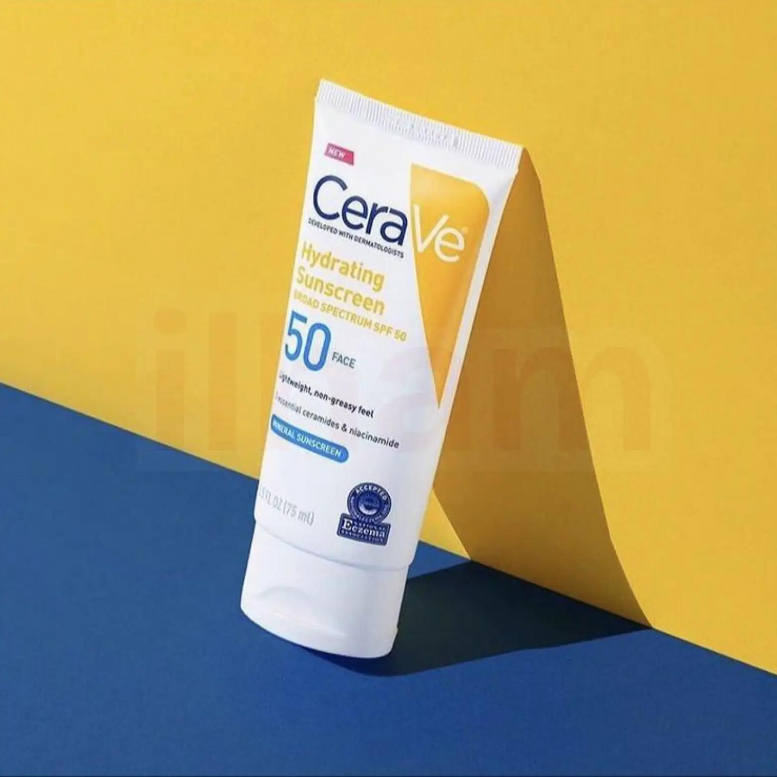Cerave Hydrating Mineral Face Sunscreen Broad Spectrum SPF50 for Sensitive Skin