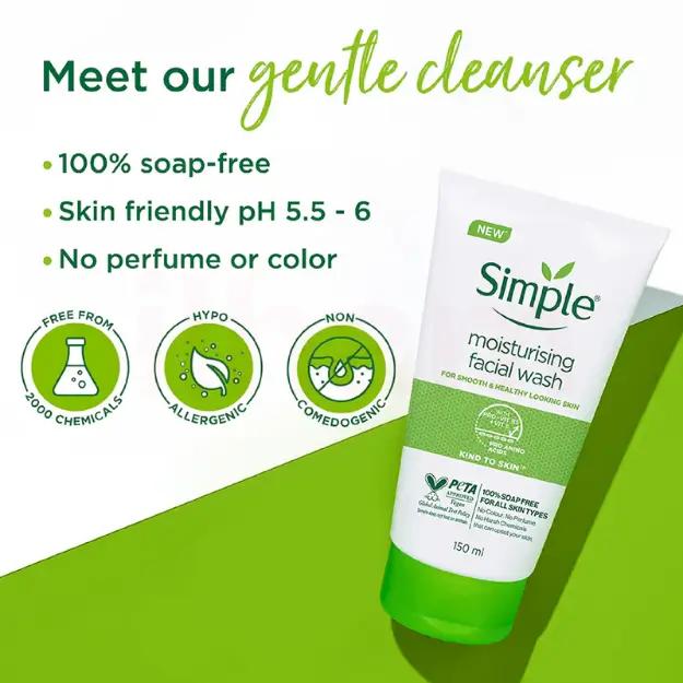 Simple Kind to Skin Moisturising Facial Wash 150ml