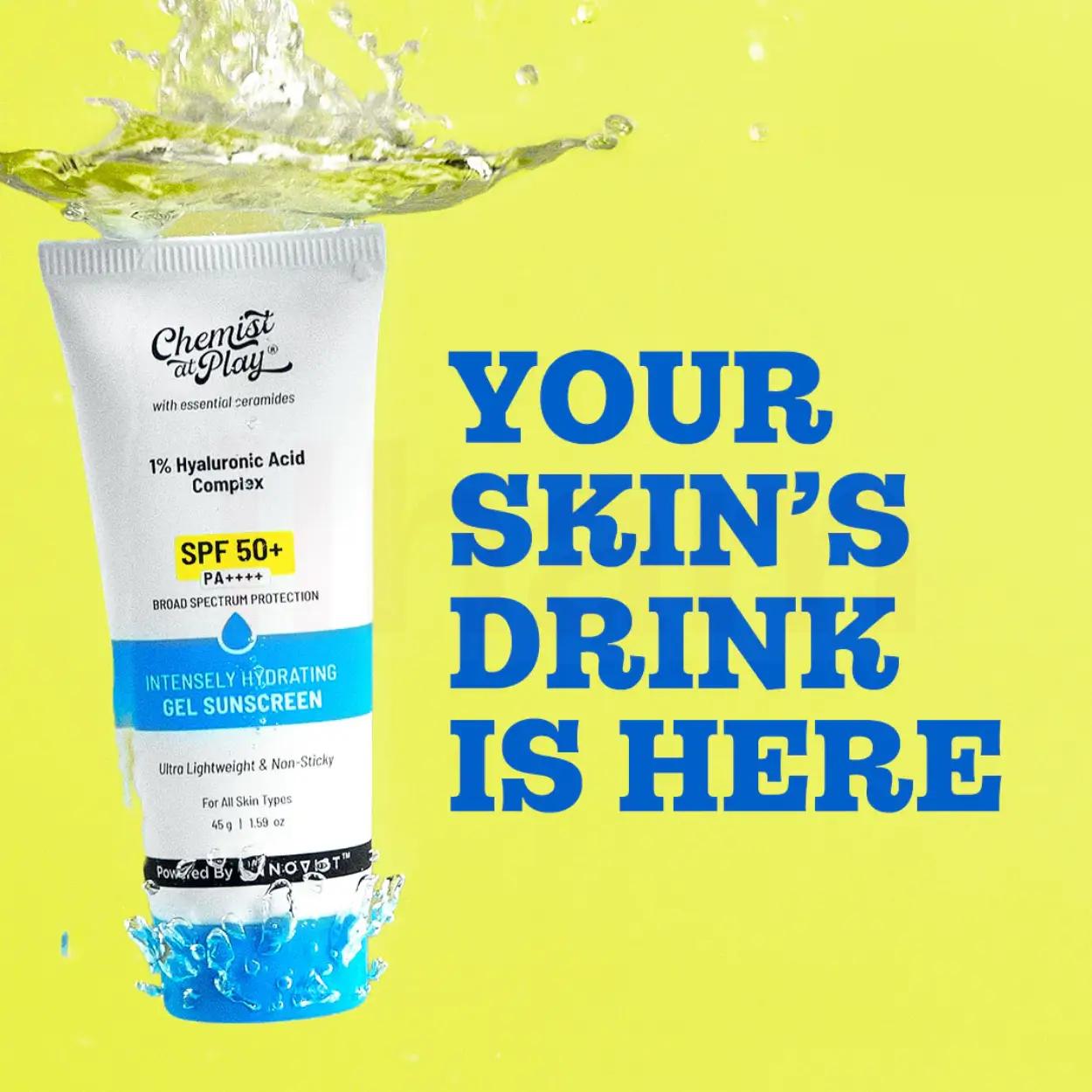 Chemist at Play 1% Hyaluronic Acid Complex Gel Sunscreen SPF 50+ PA++++ (50gm)