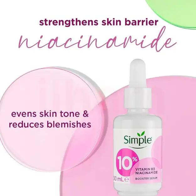 Simple 10% Vitamin B3 Niacinamide Booster Serum for All Skin Types