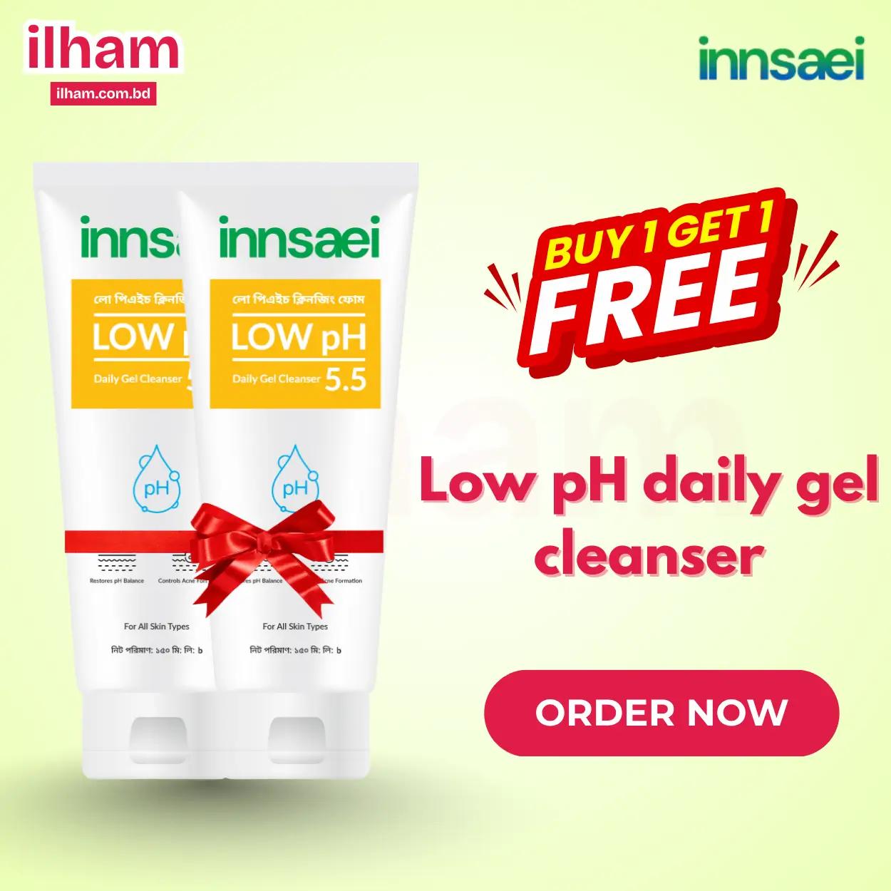 Innsaei low pH Daily Gel Cleanser 5.5 (150ml) Buy 1 Get 1 Free