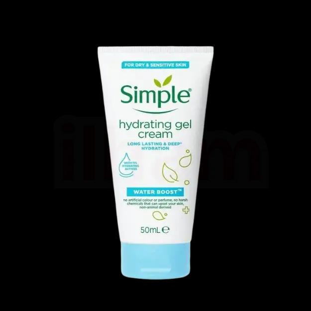 Simple Water Boost Hydrating Gel Cream for Dry and Sensitive Skin 50ml