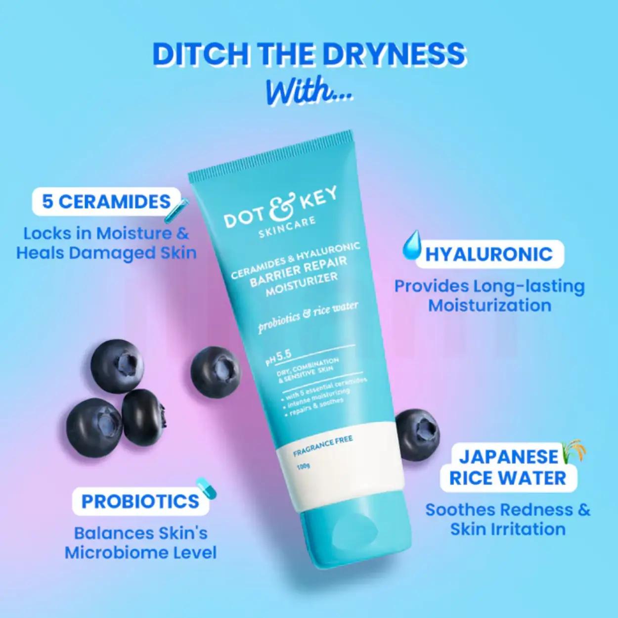 Dot & Key Ceramides & Hyaluronic Barrier Repair Moisturizer pH 5.5