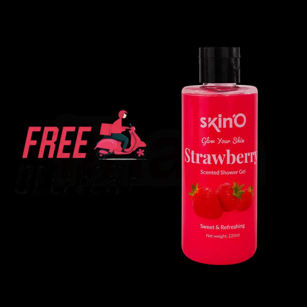 SkinO Glow Your Skin Strawberry Scented Shower Gel 220ml