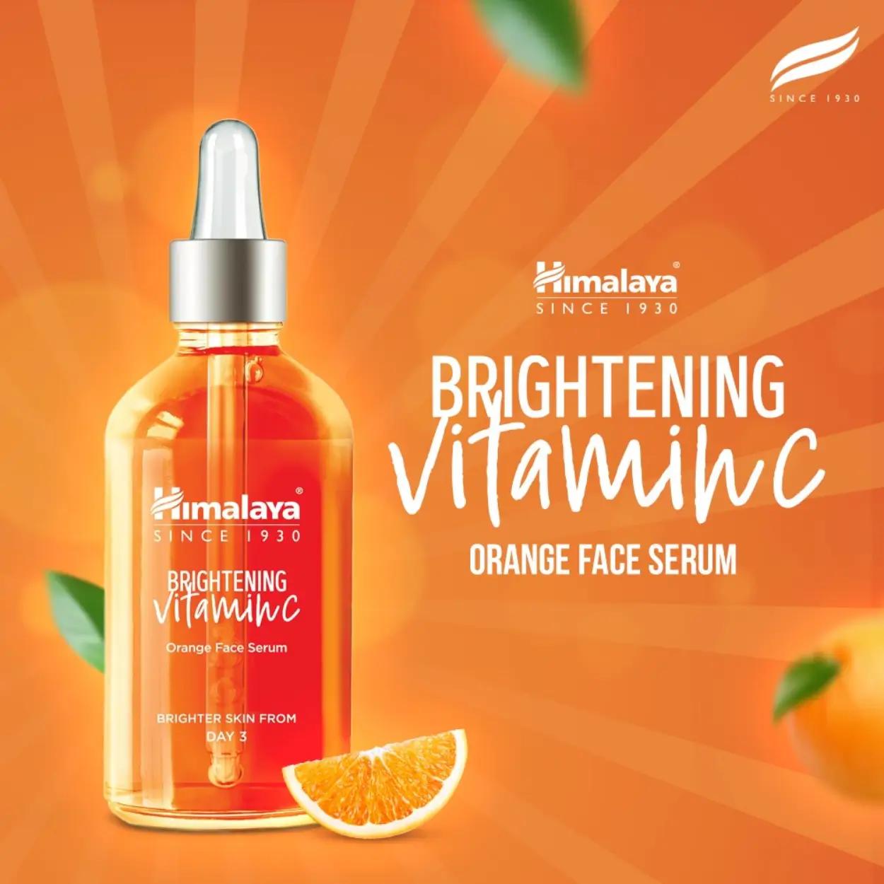Himalaya Brightening Vitamin C Orange Face Serum 30ml