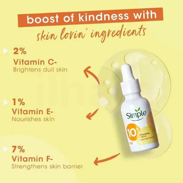 Simple Booster Serum 10% Vitamin C+E+F
