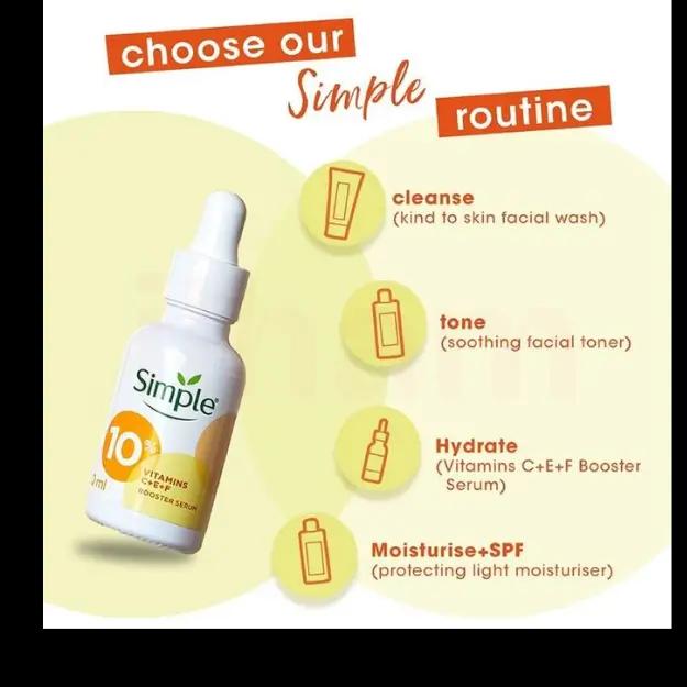 Simple Booster Serum 10% Vitamin C+E+F