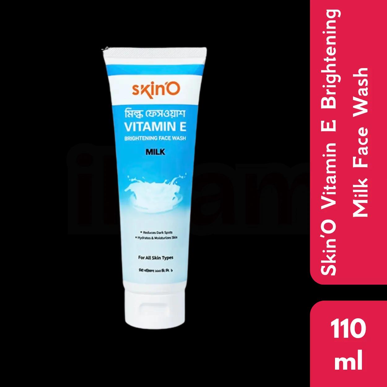 Skin'O Vitamin E Brigthening Milk Facewash 110ml