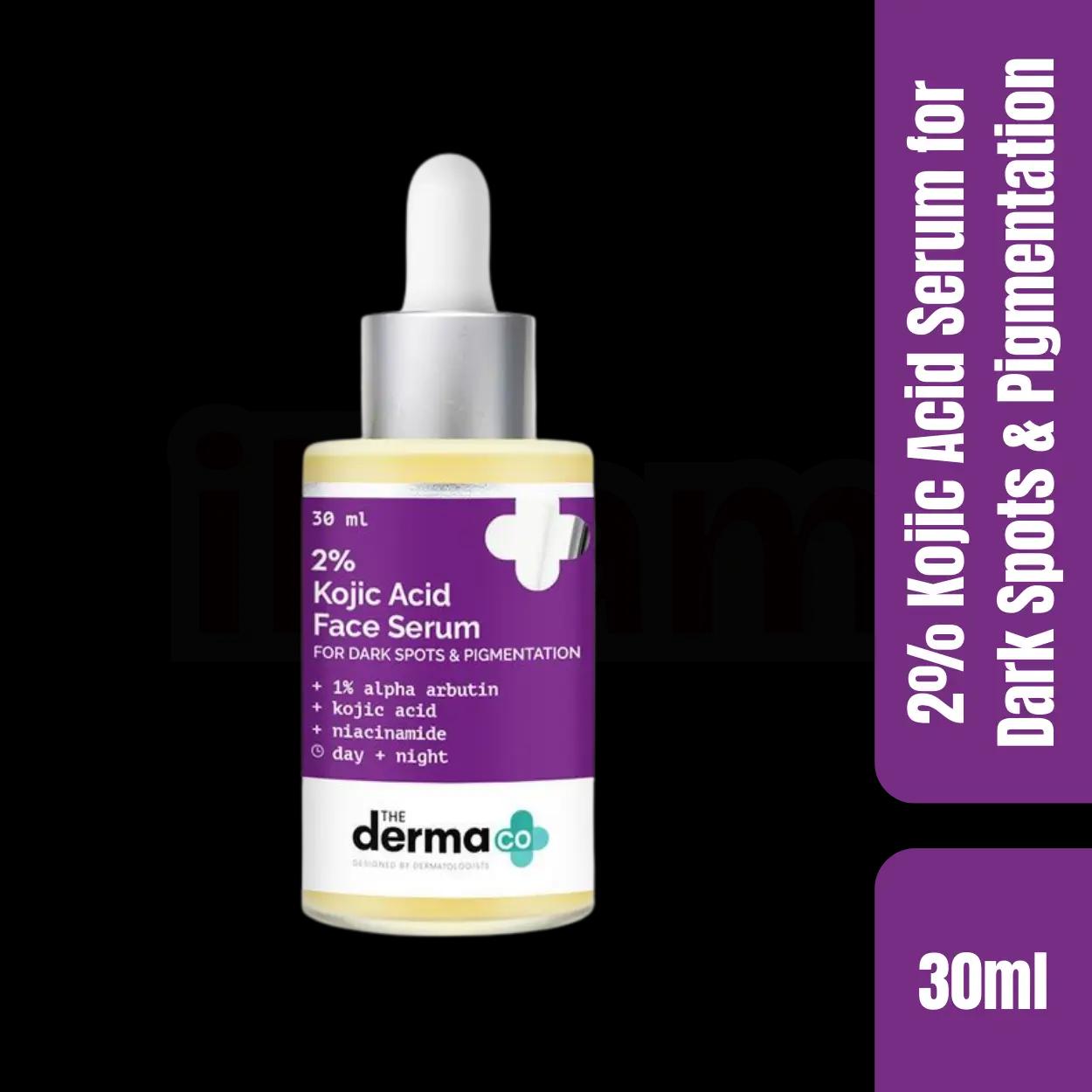 The Derma Co 2% Kojic Acid Face Serum for Dark Spots & Pigmentation 30ml