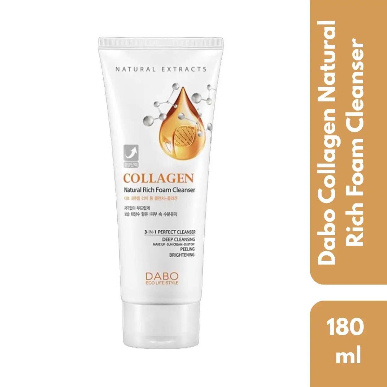 Dabo Collagen Natural Rich Foam Cleanser 180ml