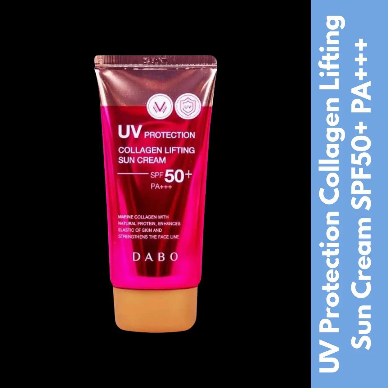 Dabo UV Protection Collagen Lifting Sun Cream SPF50+ PA+++ Korean Sunscreen for Brightening, Hydration & Daily Sun Protection