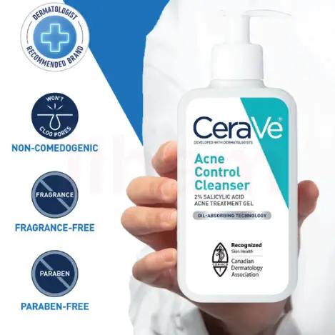Cerave Acne Control Cleanser with 2% Salicylic Acid Acne Treatment 237ml