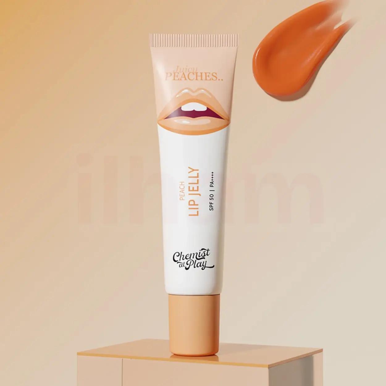 Chemist At Play Ceramides + 2% Kojic Acid Glossy Lip Balm (Peach) | SPF 50, PA++++ 10g