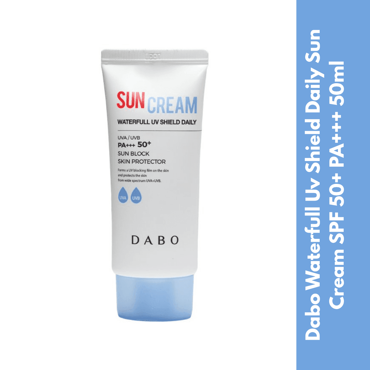 Dabo Waterfull Uv Shield Daily Sun Cream SPF 50+ PA+++ 50ml brand logo Dabo