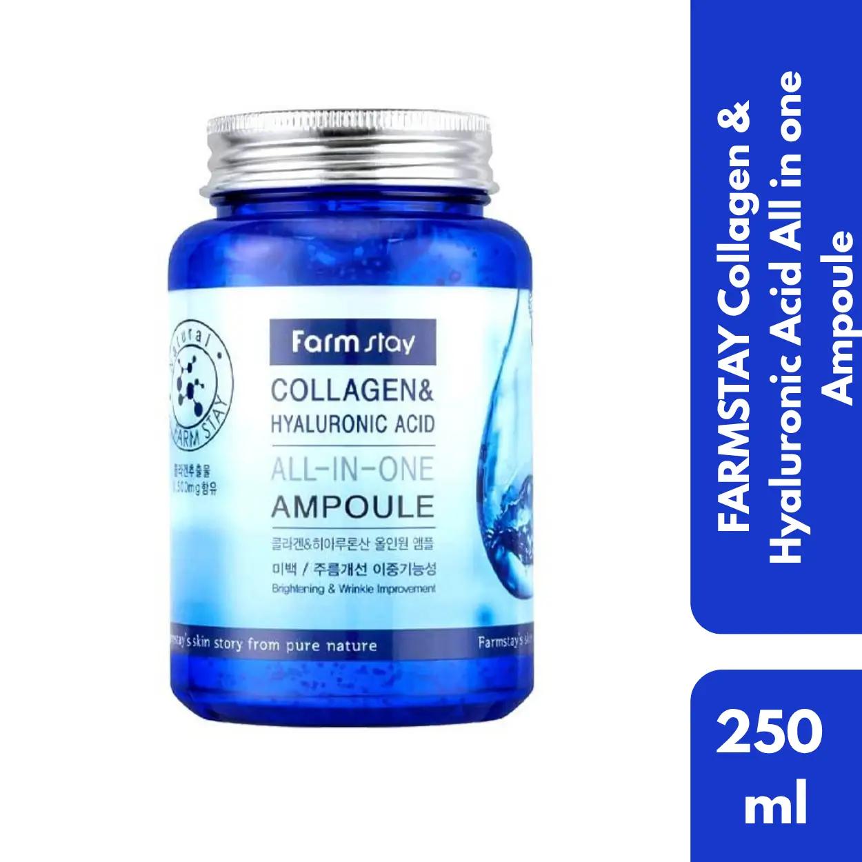 Farm Stay Collagen & Hyaluronic Acid All in One Ampoule 250 ml Jar