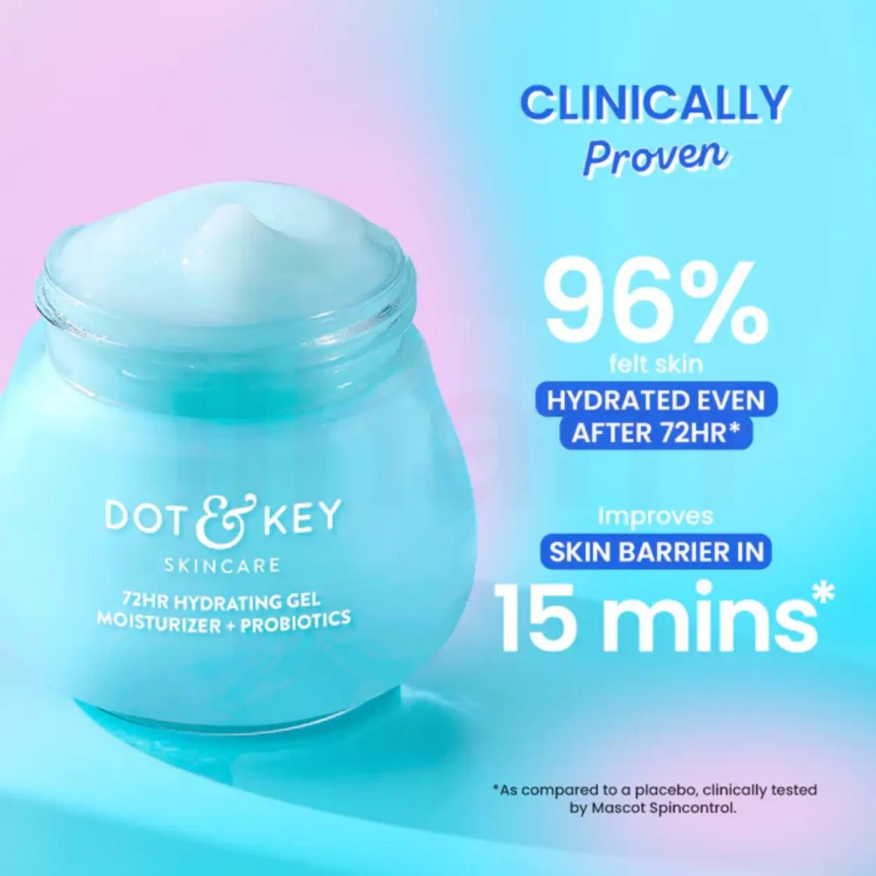 Dot and Key 72hr Hydrating Lightweight Gel Moisturizer with Probiotics