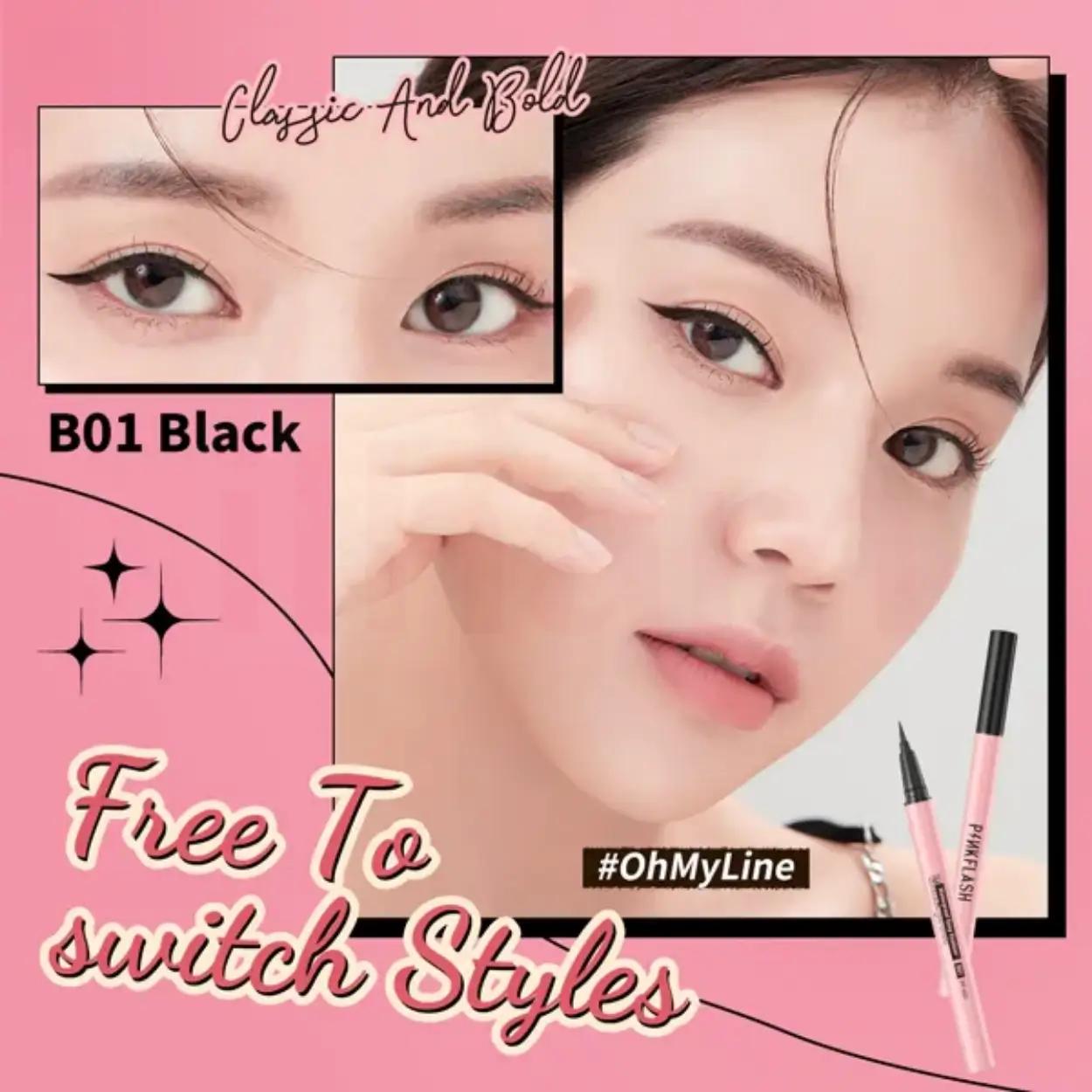 PINKFLASH Waterproof Easy Eyeliner - Black (PF-E01)
